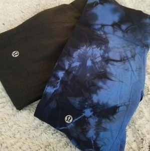 Lululemon Athletica scrunch capri leggings 2 pair